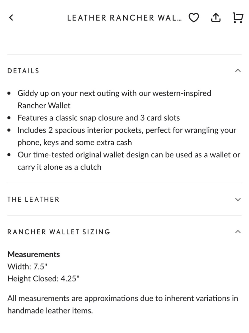 PORTLAND LEATHER RANCHER WALLET **unicorn**BOREAL!! Not available online! - Picture 6 of 9